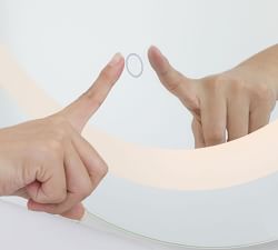 Marina Lighted LED  Round Mirror
