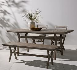 Raylan Teak Outdoor Dining Bench