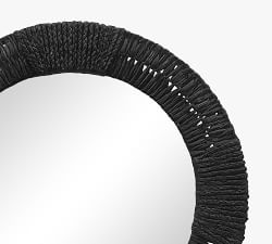Cameron Jute Round Mirror - 40&quot;