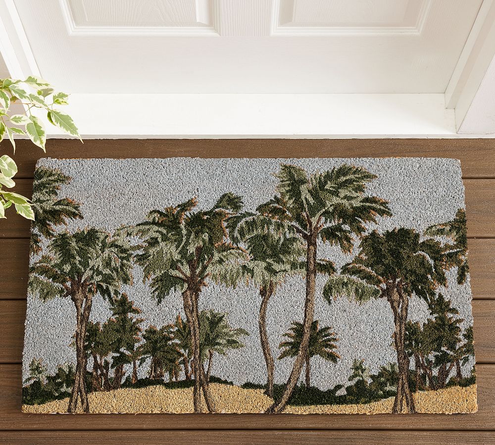 Palm Printed Doormat