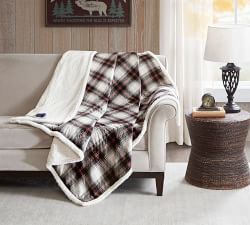 Open Box: Woolrich Heated Oversized Mink-to-Berber Throw Blanket
