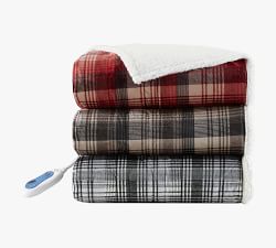 Open Box: Woolrich Heated Oversized Mink-to-Berber Throw Blanket