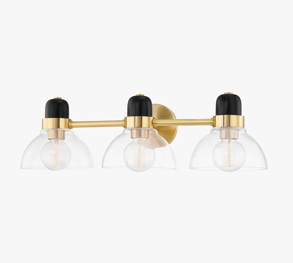 Kuba Half-Globe Triple Sconce (25&quot;)