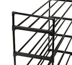 4-Tier Shoe Rack - Black