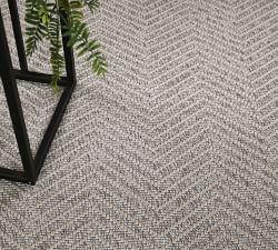 Custom Woven Chevron Outdoor Rug