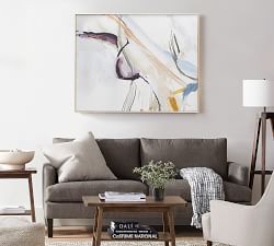Fluid Neutrals Framed Canvas