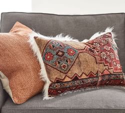 Kalida Mongolian Velvet Sherpa Back Lumbar Pillow Cover