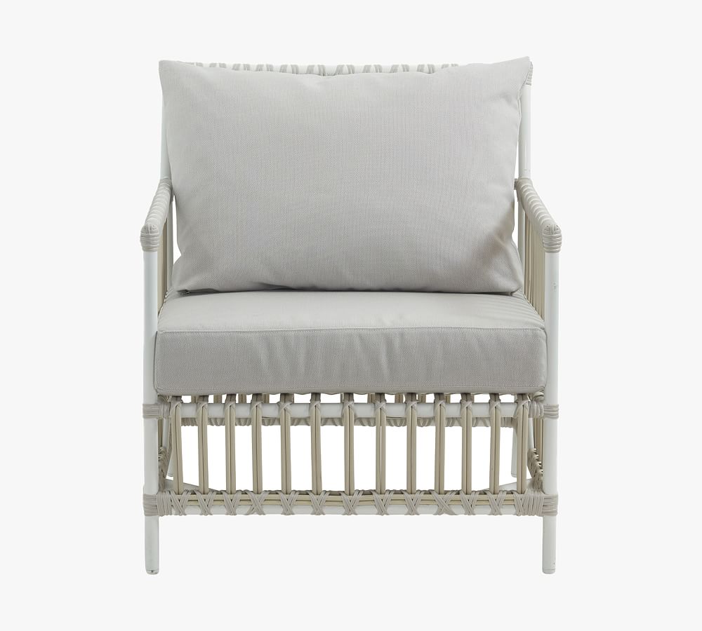 Caroline Alu-Rattan Outdoor Lounge Chair