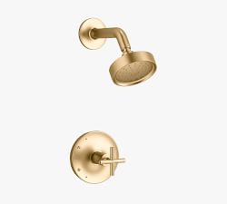 Kohler Purist&#174; Rite-Temp&#174; Cross Handle Pressure Balance Shower Set