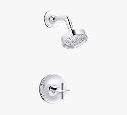 Kohler Purist&#174; Rite-Temp&#174; Cross Handle Pressure Balance Shower Set