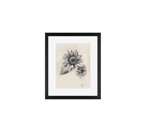 Double Bloom Sunflower Sketch