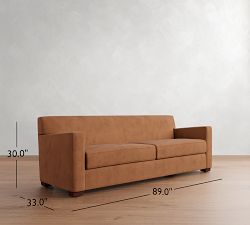 Ashby Leather Sofa (67&quot;-89&quot;)