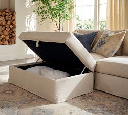 Westwood Slipcovered Sectional Ottoman