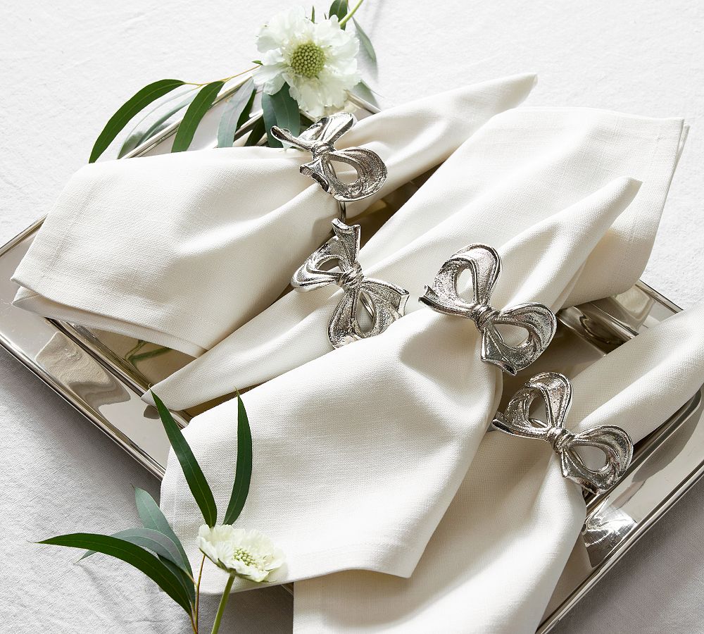 Monique Lhuillier Clara Bow Napkin Rings - Set of 4