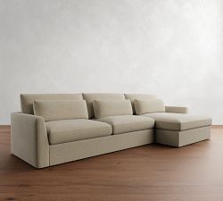 Westwood Fin Arm Deep Seat Chaise Sectional (130&quot; - 148&quot;)