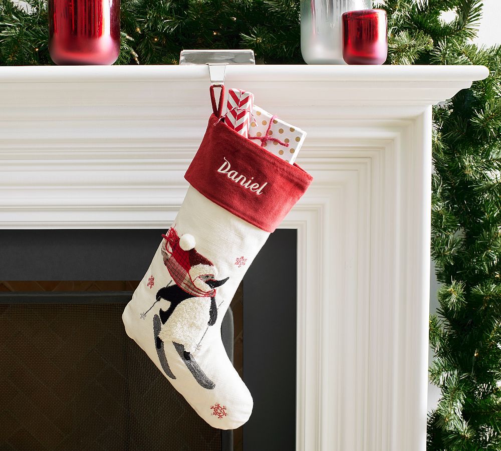 Holiday Icons Crewel Stockings