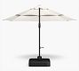 Premium 13' Round Cantilever Outdoor Patio Umbrella - Rustproof Aluminium Frame with Base