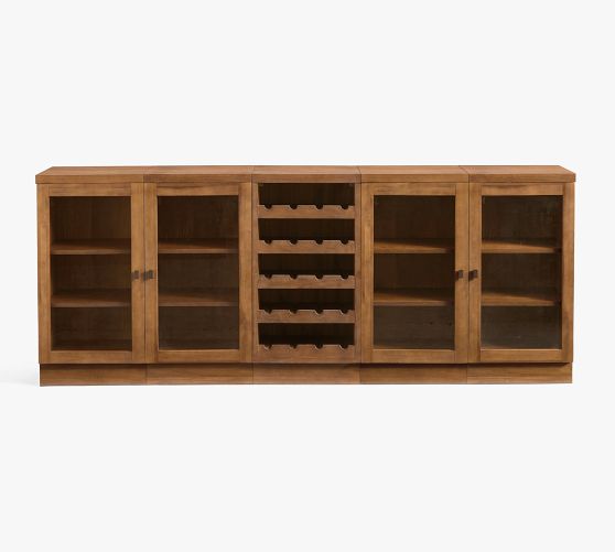 Horizontal glass cabinet sales