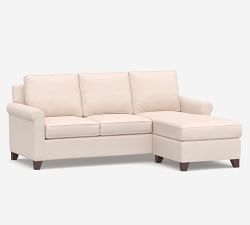 Cameron Roll Arm Reversible Chaise Sectional (88&quot;)