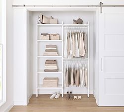 Essential Reach-In Closet by Hold Everything, 5' Hanging System with Shelves&#8203;