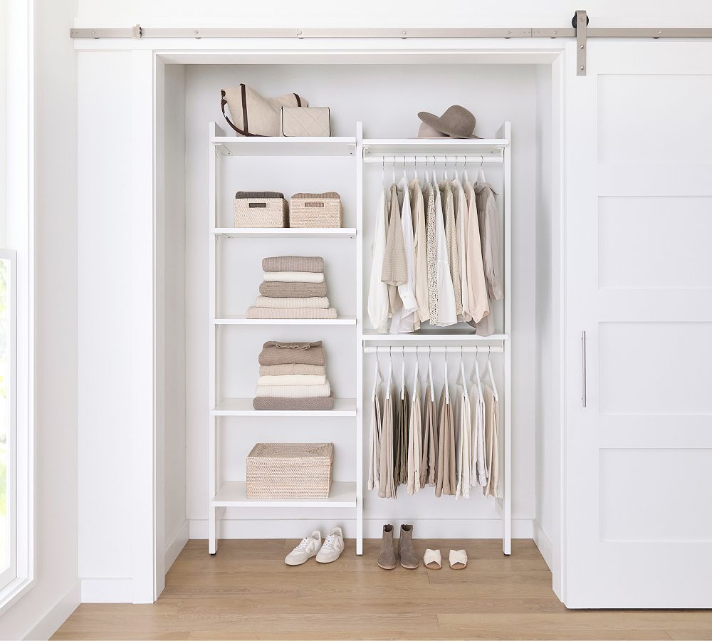 Essential Reach-In Closet by Hold Everything, 5' Hanging System with Shelves&#8203;