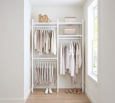 Essential Walk-In&#160;Closet by Hold Everything, 5' Complete Hanging System&#8203;