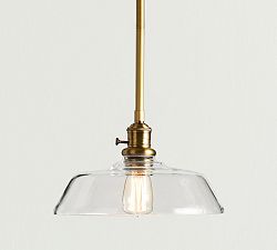 Farmhouse Glass Pole Pendant (13&quot;)