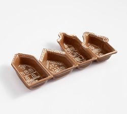 Gingerbread Stoneware Multi Condiment Server