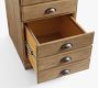 Printer's Narrow Bookcase with Display Cabinet (16&quot;)