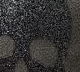 Ziva Glitter Skull Pillow Cover