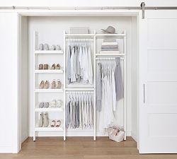 Essential&#160;Reach-In&#160;Closet by Hold Everything,&#160;6' Hanging System with&#160;Shoe Storage&#8203;