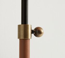 Harrison Leather Wrapped Sconce (24&quot;)