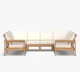 Malibu Teak 8-Piece U-Shaped Outdoor Sectional (115&quot;)
