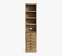 Printer's Narrow Bookcase with File Cabinet (16&quot;)