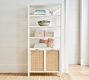 Westly Cane Open Bookcase with Doors (36&quot;)