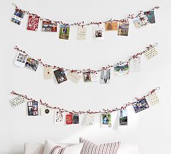 Berry Garland Christmas Card Holder