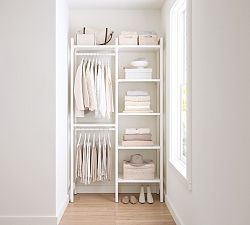 Essential Walk-In Closet by Hold Everything, 4' Hanging System with Shelves&#8203;