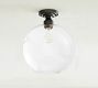 Glass Globe Flush Mount (13&quot;)