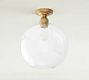 Glass Globe Flush Mount (13&quot;)
