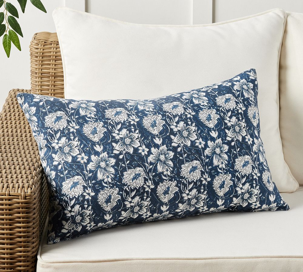 Ishani Printed Outdoor Lumbar Pillow
