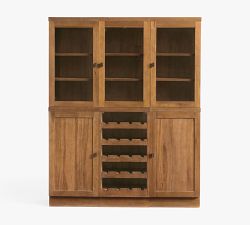Reed Modular Bar Shelf with Cabinet &amp; Wine Storage (54&quot;)