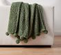 Cozy Pom Pom Sherpa Throw