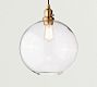 Glass Globe Cord Pendant (9&quot;-13&quot;)