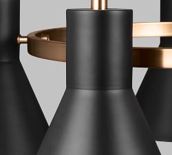Rusty 5-Light Metal Chandelier (29&quot;)