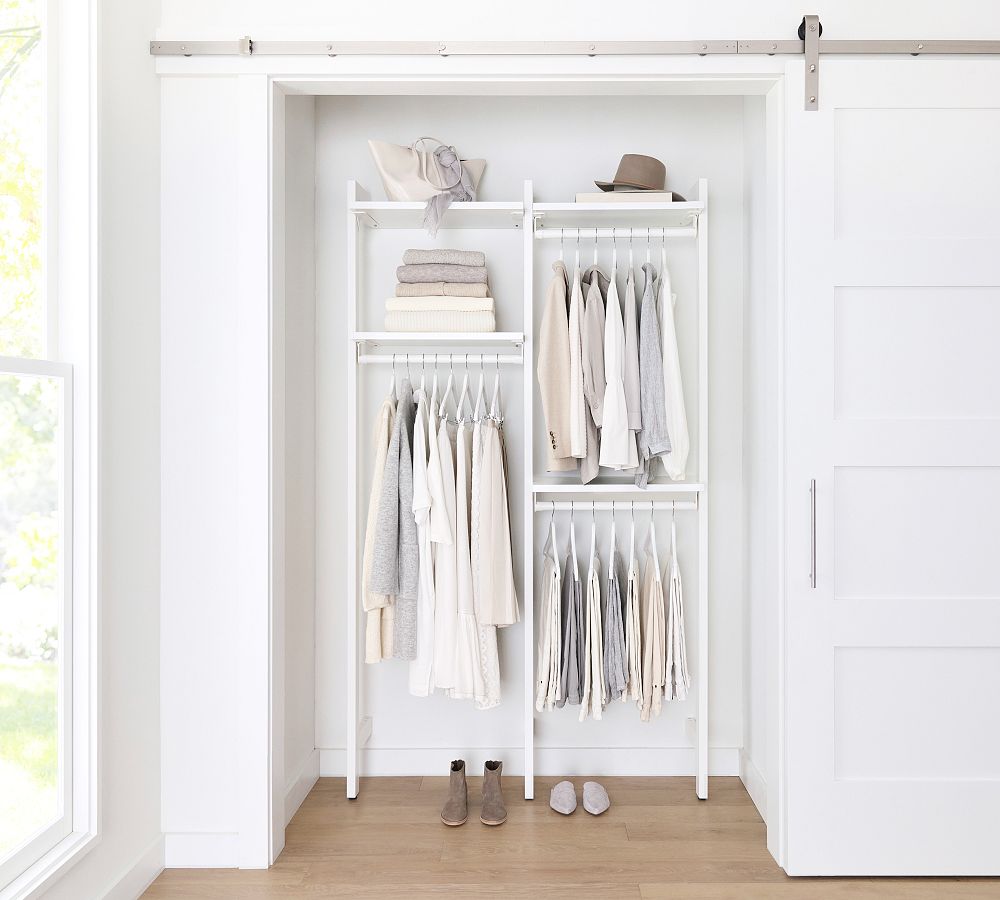 Essential&#160;Reach-In&#160;Closet by Hold Everything, 4' Complete Hanging System&#8203;