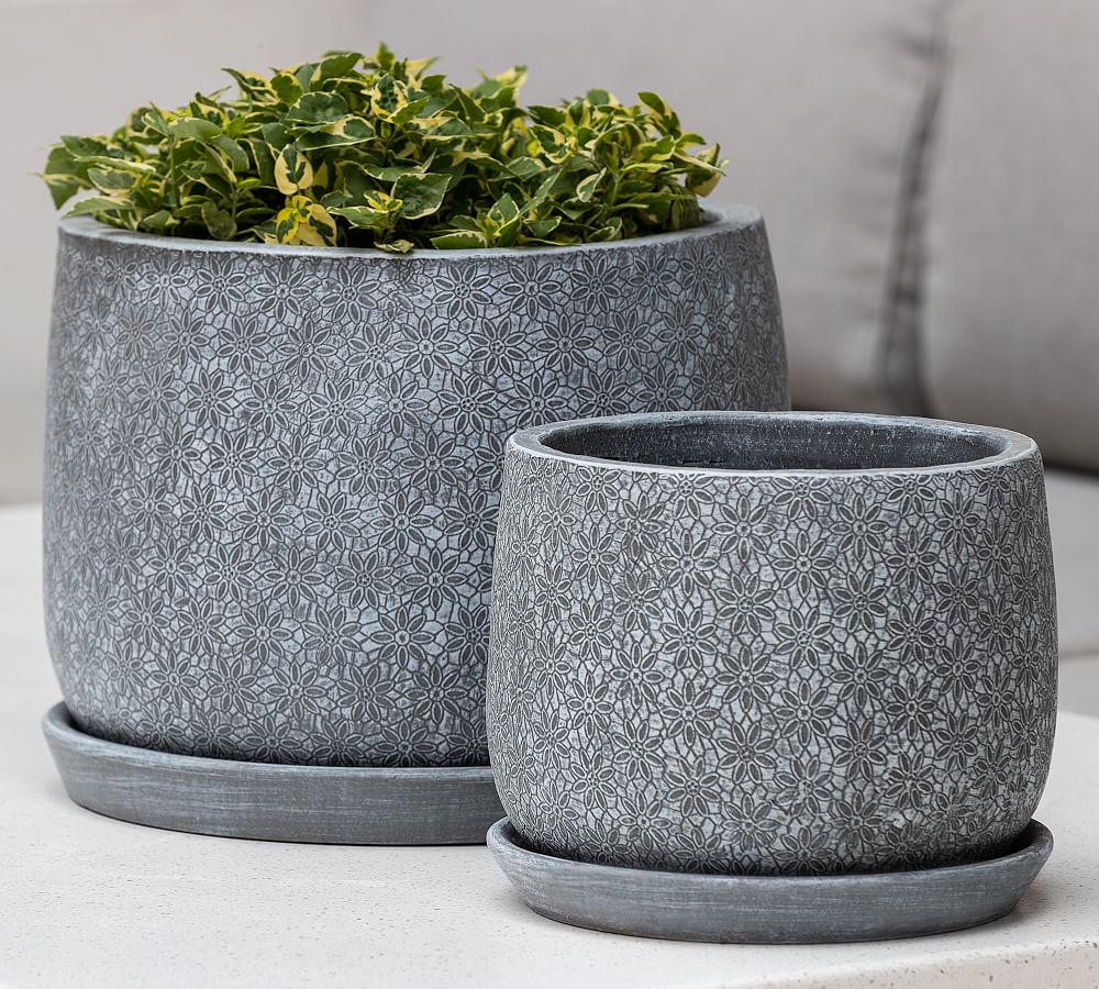 Alena Glazed Pottery Indoor Planters