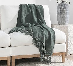 Busto Textured Striped Throw