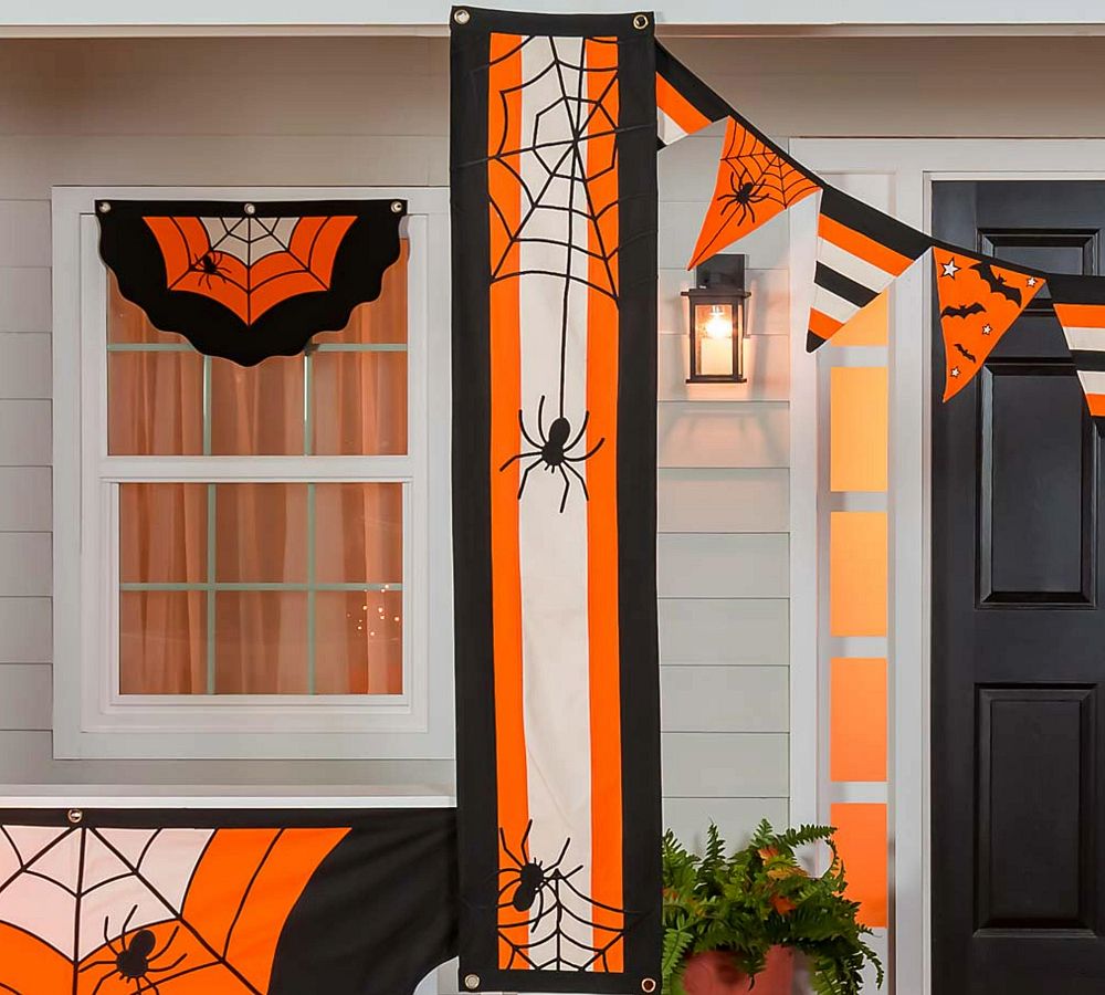 Halloween Spider Web Banner