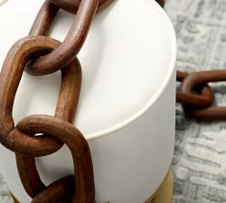 Oversized Recycled Wood Decorative Chain