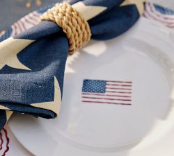 American Flag Cotton/Linen Napkin - Set of 4